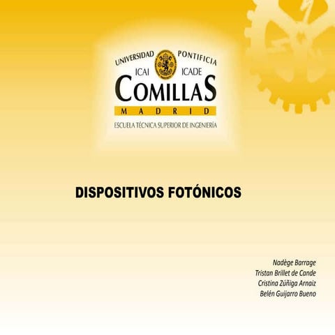 DISPOSITIVOS FOTÓNICOS - Microelectronica