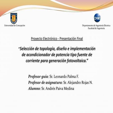 Presentación final   proyecto electrónico