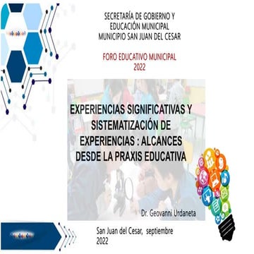 PRESENTACIÓN FORO EXPERIENCIAS SIGNIFICATIVAS-Geovany.pptx