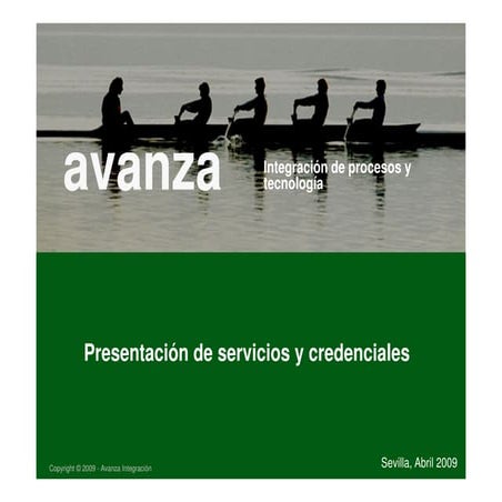 Presentación avanza