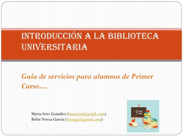 Presentación general de una biblioteca universitaria
