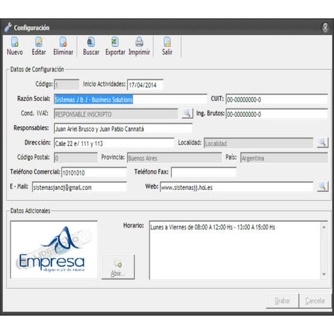 Sistema gestión manager