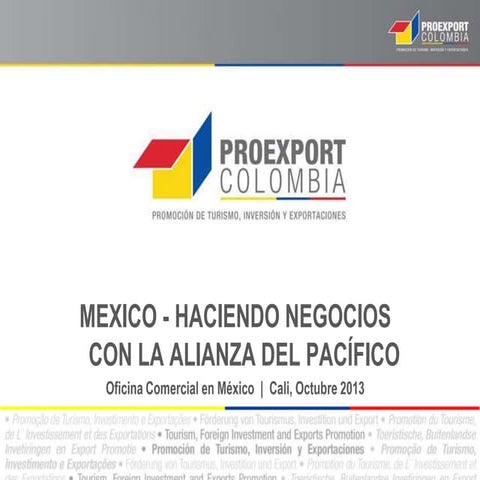 Presentación gira alianza pacifico para méxico, manufacturas y prendas, cali,...