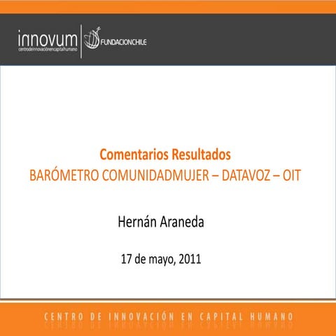 H. Araneda // III Barómetro Mujer y Trabajo 2011