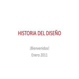 Presentación historia del diseño