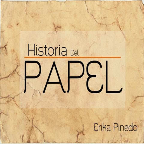 Historia del papel