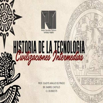 CIVILIZACIONES PRECOLOMBIANAS - HISORIA DE LA TECNOLOGIA
