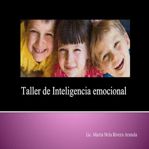 Presentación: Taller inteligencia emocional