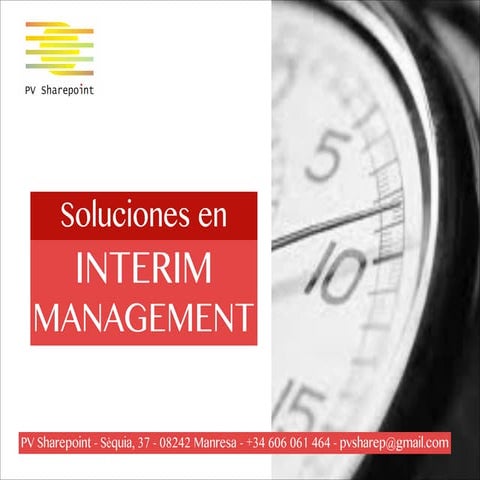 Soluciones en Interim Management