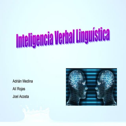 Inteligencia Verbal Lingüistica