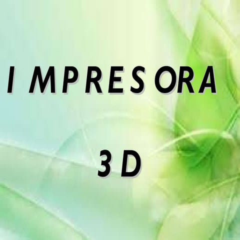 Presentación impresora 3d