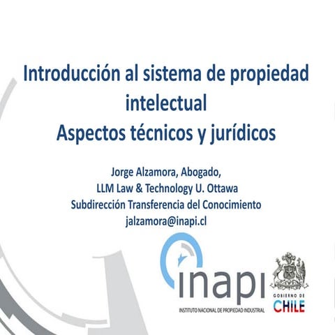 Presentación INAPI | PDF