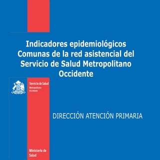 Presentación indicadores epidemioló...