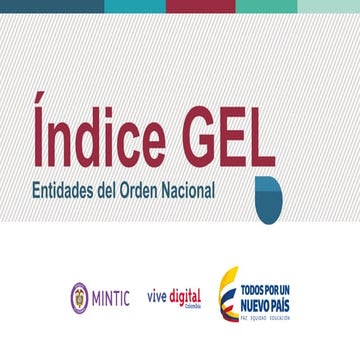 Presentación Índice GEL Nacional 2014
