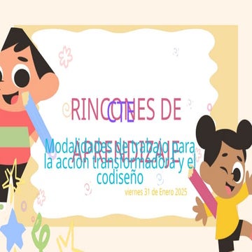 RINCONES DE APRENDIZAJE MODALIDADES TRABAJO | PPTX