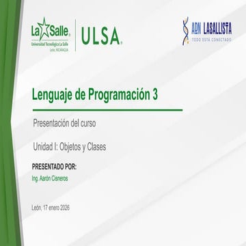 Presentación Inicio de Curso Semana 1 - Lenguaje Programación 3.pptx