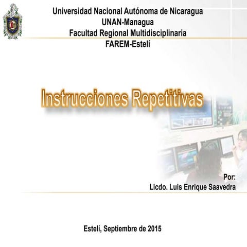 Instrucciones repetitivas