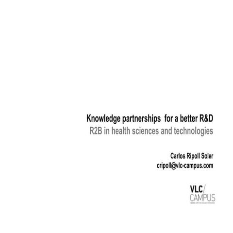 Knowledge alliances for better R&D