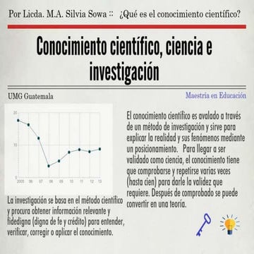 Investigación Científica por Silvia Sowa