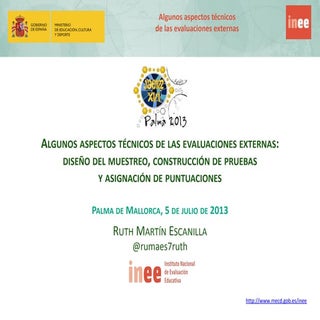 Aspectos técnicos de evaluaciones e...