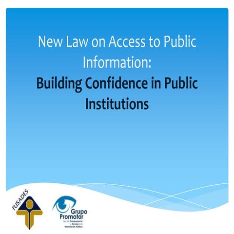 New Law on Access to Public Information: