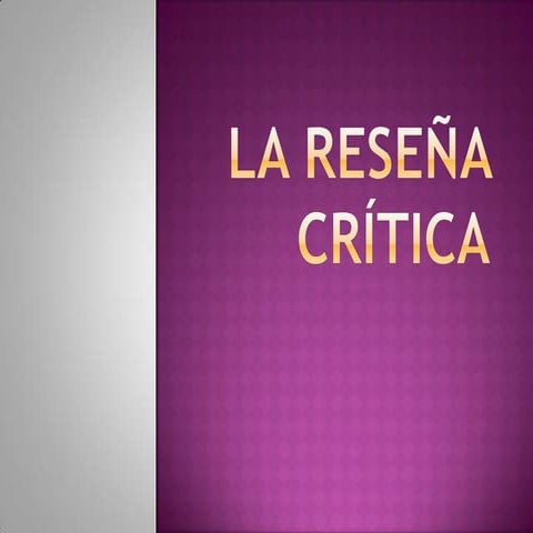 Ejemplos de reseñas | PDF