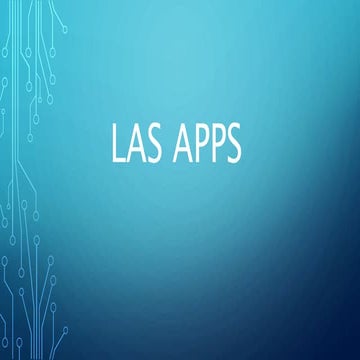 Presentación las apps