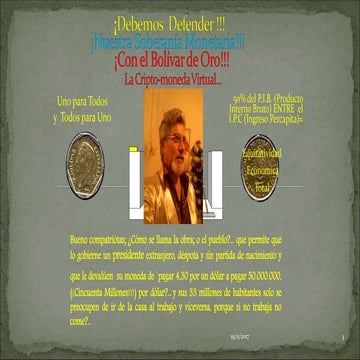 Presentación  la soberania monetaria