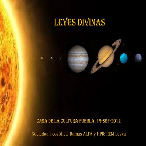 Presentación leyes divinas