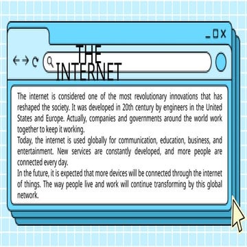 The Internet: Revolutionizing Global Communication and Connectivity | PPTX
