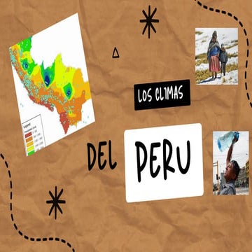 Los Climas del Perú Costa, Sierra y Selva