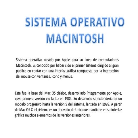Aportes (apple mac & mac os x) | PPTX
