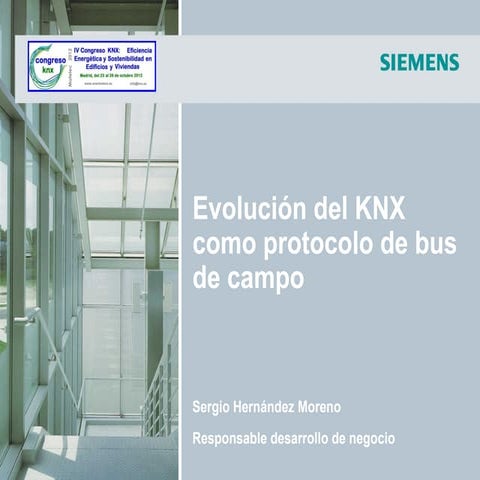 Evolución del KNX como protocolo de bus de campo