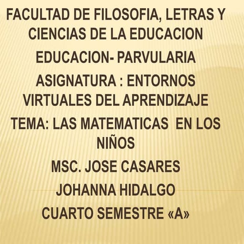 Presentación matemática 1