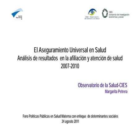 POLITICAS PUBLICAS SALUD MATERNA