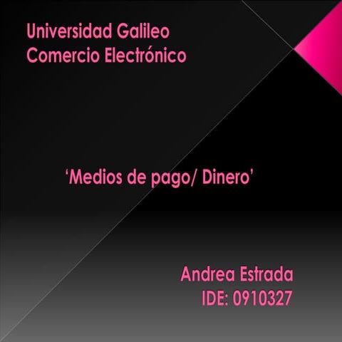 Presentación medios de pago