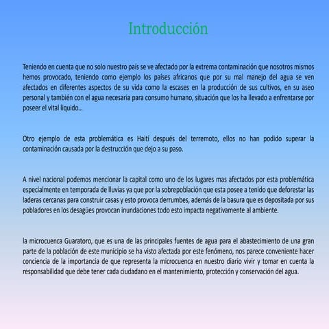 Presentación microcuenca guaratoro