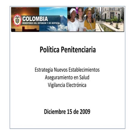 Foro Cárceles: Presentación Miguel Ceballos - Viceministro de Justicia