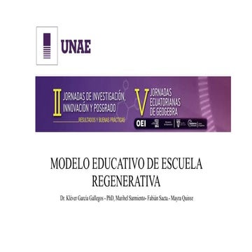 Poster escuela sostenible | PPTX