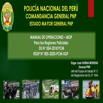 Presentación MOP POLICIAL NACIONAL DEL PERU