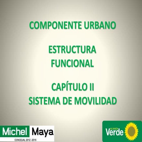 Presentación Propuestas al Capítulo de Movilidad del Proyecto POT Cali 2014