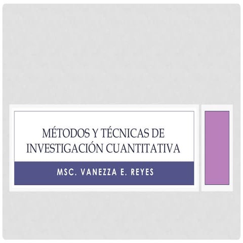 Método cuantitativo en las Ciencias Sociales