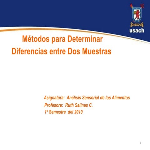 Presentación métodos diferencias