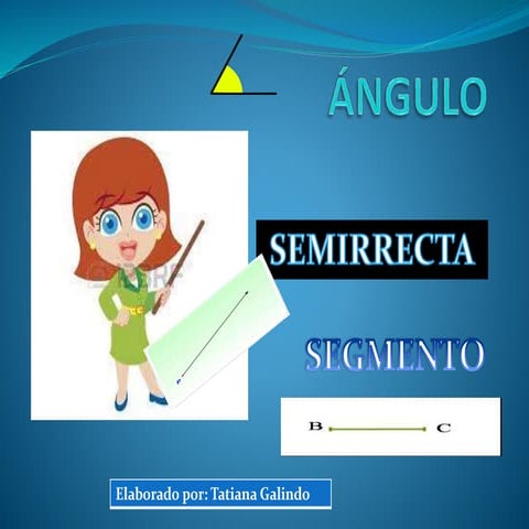 Presentación ángulo, semirrecta y segmento