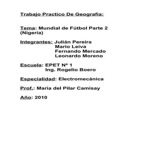 Presentaciòn nigeria alumnos