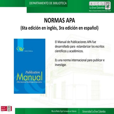 Presentación Normas APA