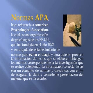 Presentación NORMAS APA