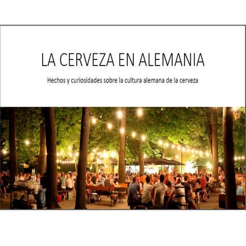 La cerveza en Alemania
