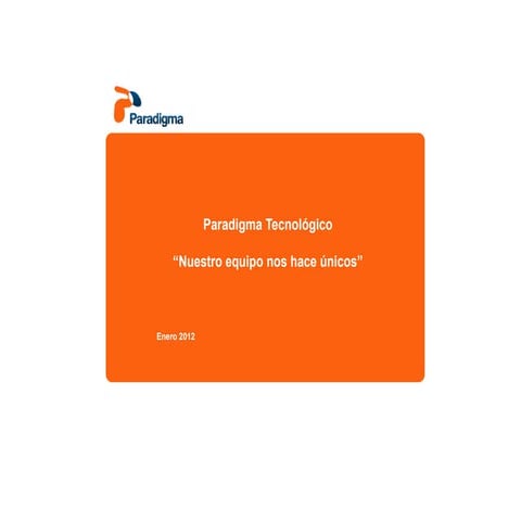 Portfolio Paradigma Tecnologico