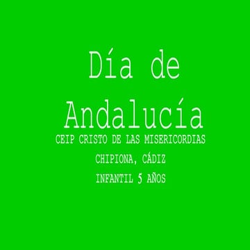 Presentación para el día de andalucía